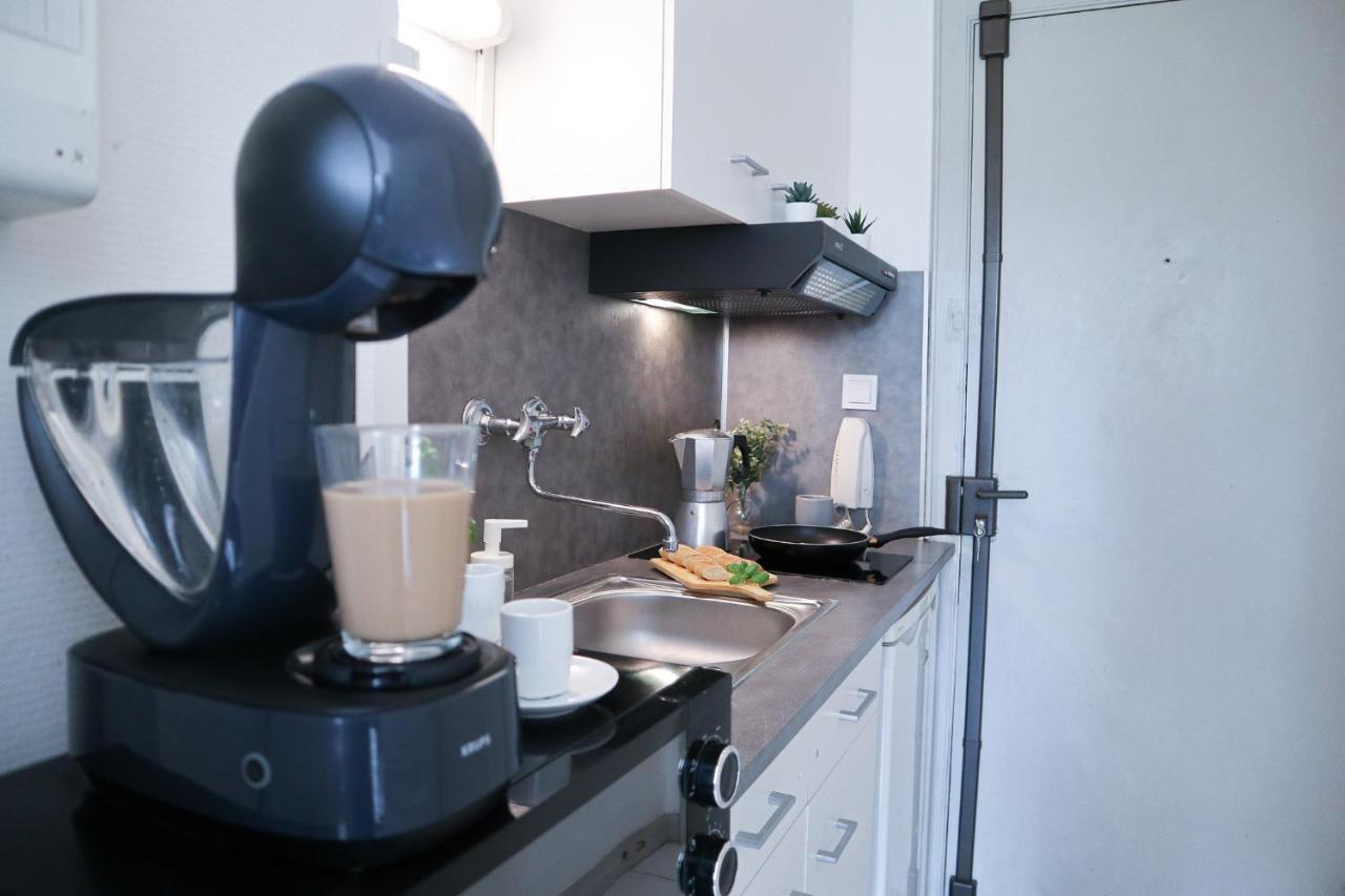 Studio Le Cafe Gourmand - Proche Gare - Coin Tranquille Mulhouse Bagian luar foto